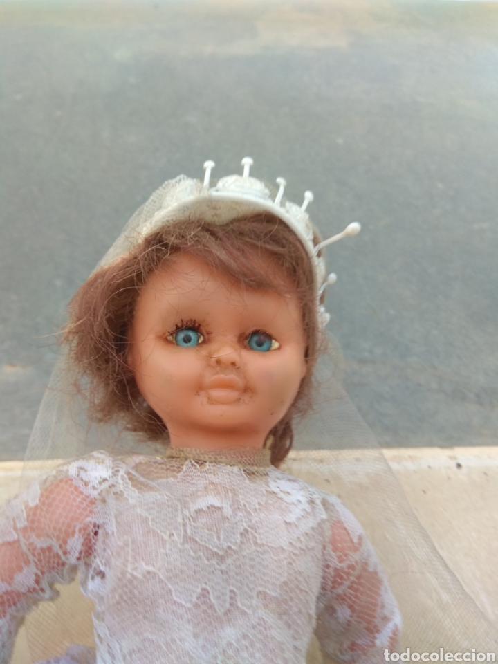 Mu&ntilde;ecas espa&ntilde;olas modernas: Antigua Mu&ntilde;eca con Vestido de Comuni&oacute;n - Foto 6