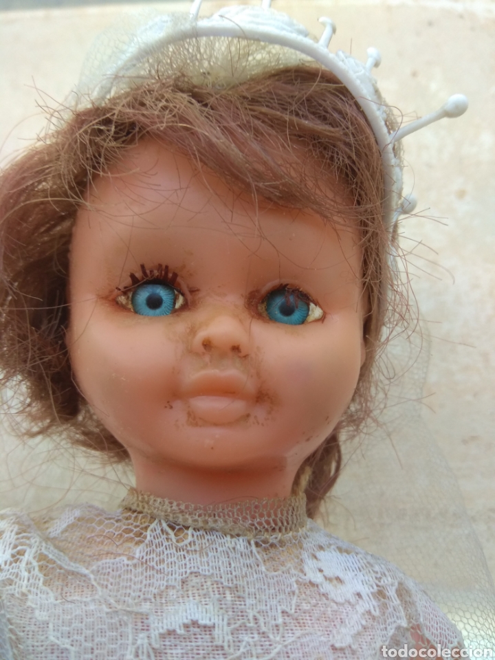 Mu&ntilde;ecas espa&ntilde;olas modernas: Antigua Mu&ntilde;eca con Vestido de Comuni&oacute;n - Foto 10