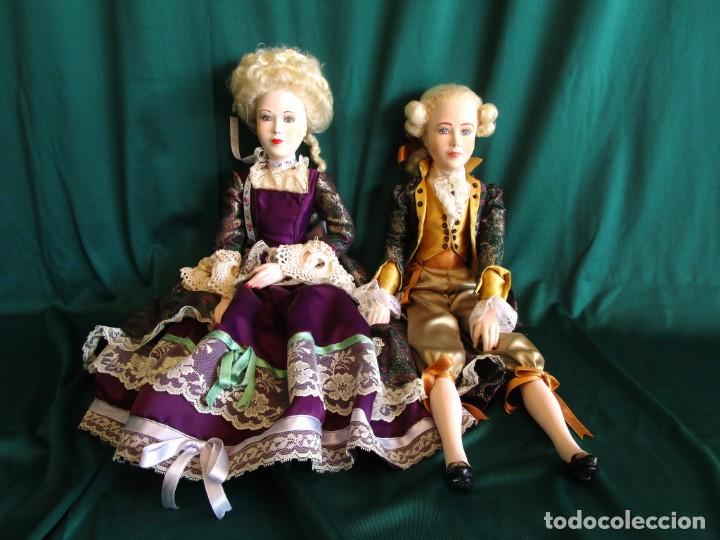 Bambole Spagnole Moderne: pareja mu&ntilde;ecos de yeso estilo Victoriano