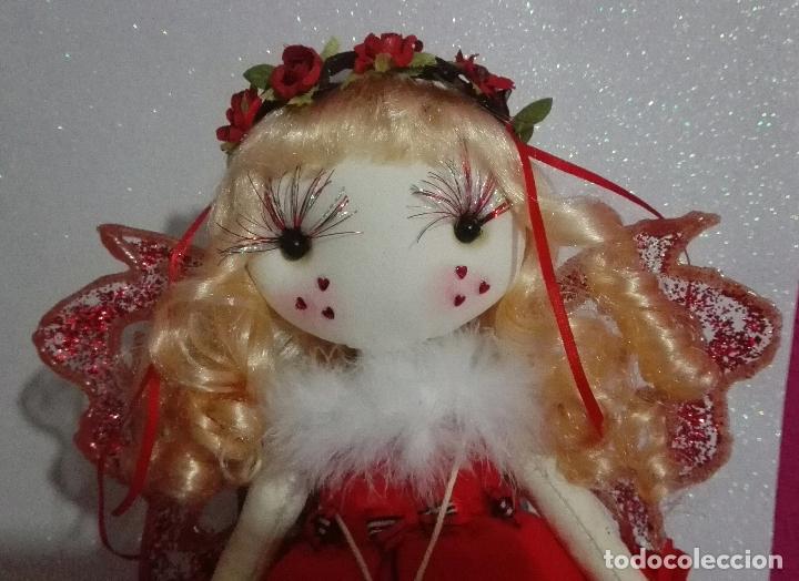 Mu&ntilde;ecas espa&ntilde;olas modernas: MU&Ntilde;ECA HADA ROJA HECHA A MANO ESPERO GUSTE - Foto 1