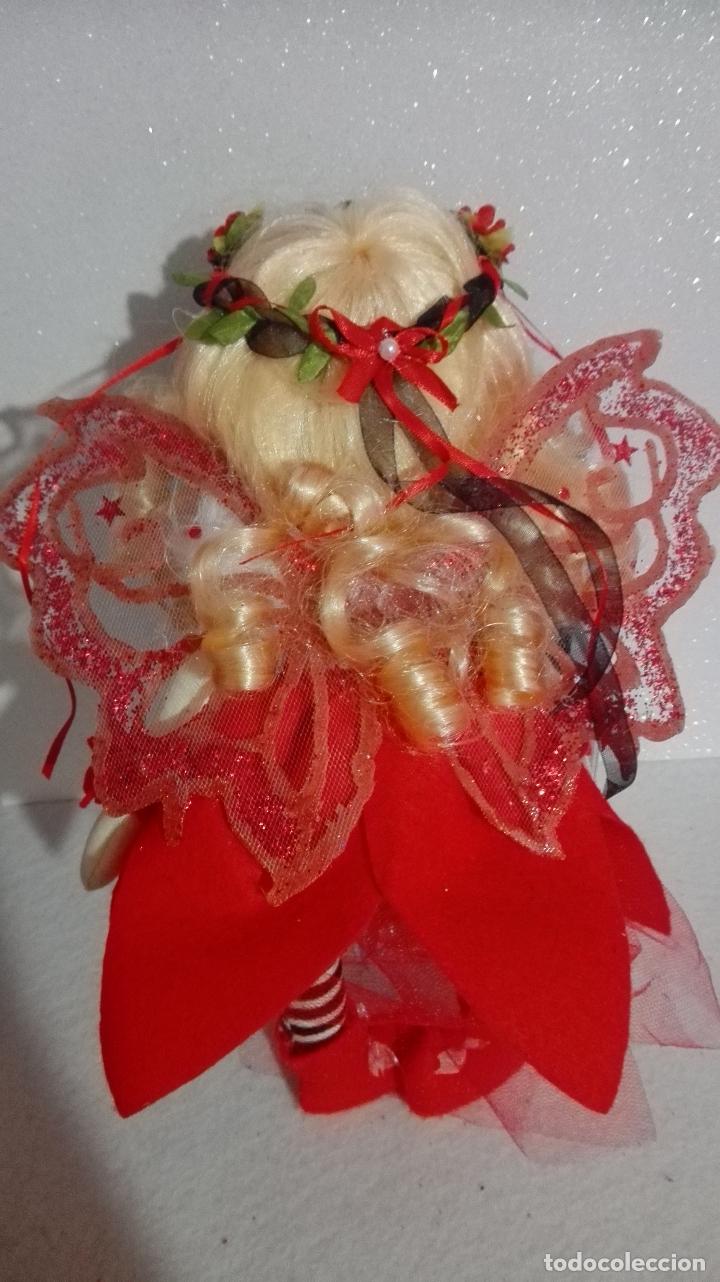 Mu&ntilde;ecas espa&ntilde;olas modernas: MU&Ntilde;ECA HADA ROJA HECHA A MANO ESPERO GUSTE - Foto 3