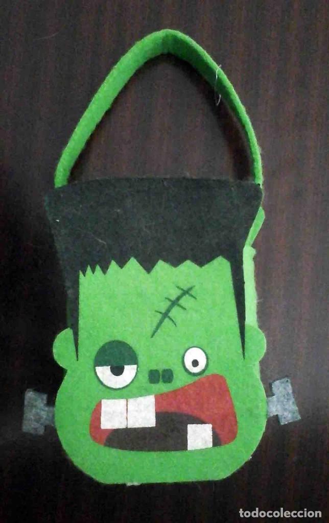 Mu&ntilde;ecas espa&ntilde;olas modernas: Bolso de mano de fieltro Frankenstein - Foto 1