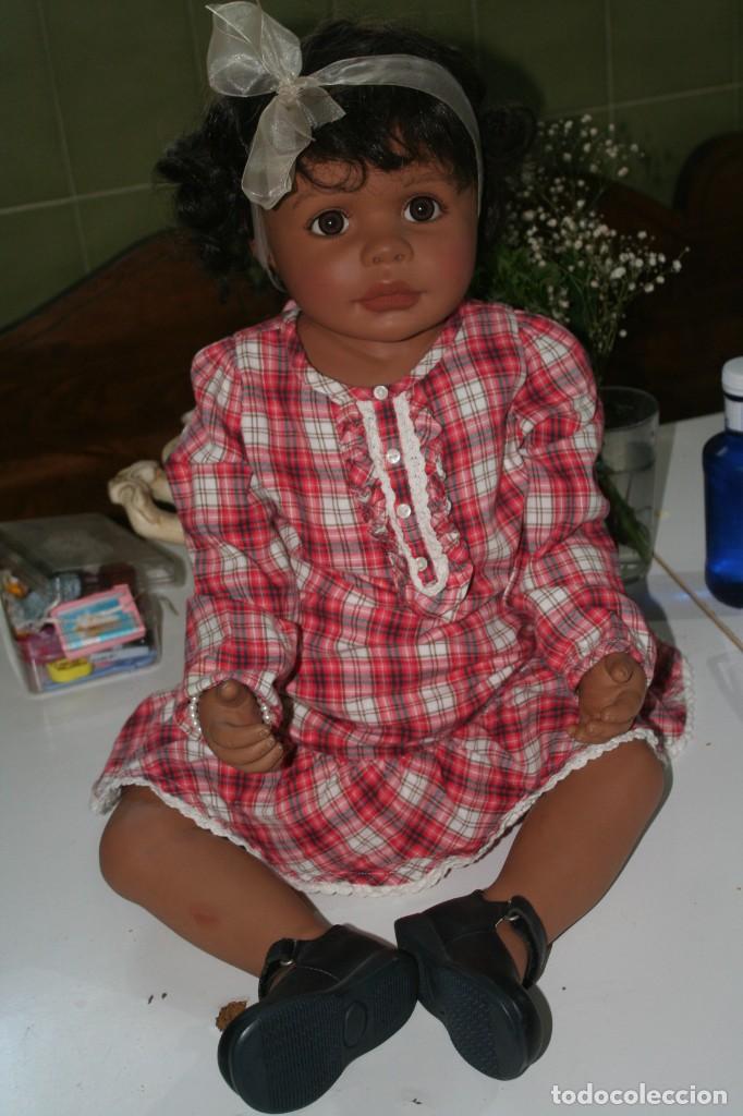 Mu&ntilde;ecas espa&ntilde;olas modernas: mu&ntilde;eca bebe tipo reborn grande - Foto 3