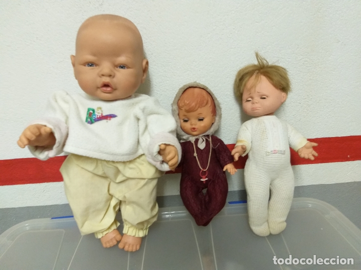 Mu&ntilde;ecas espa&ntilde;olas modernas: LOTE DE 3 MU&Ntilde;ECAS BEBE - Foto 1