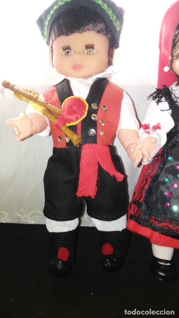 Mu&ntilde;ecas espa&ntilde;olas modernas: Pareja de gallegos regional - Foto 2