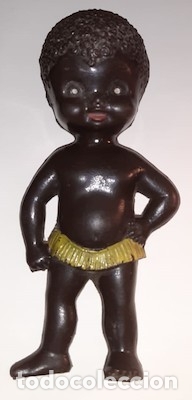 Mu&ntilde;ecas espa&ntilde;olas modernas: MU&Ntilde;ECA NEGRA DE PL&Aacute;STICO INFLADO - Foto 1