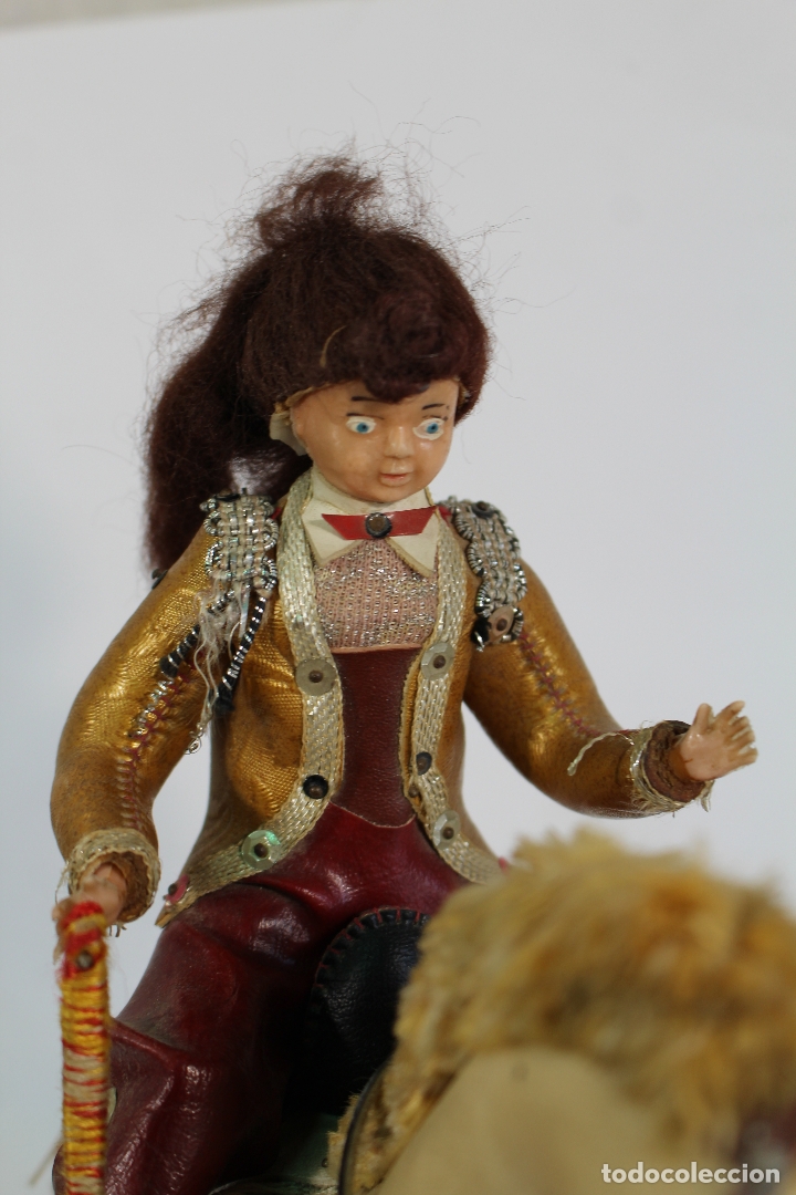 Mu&ntilde;ecas espa&ntilde;olas modernas: mu&ntilde;eca ginete caballo de skay - Foto 4