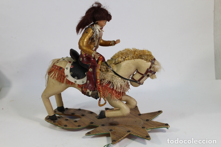 Mu&ntilde;ecas espa&ntilde;olas modernas: mu&ntilde;eca ginete caballo de skay - Foto 5