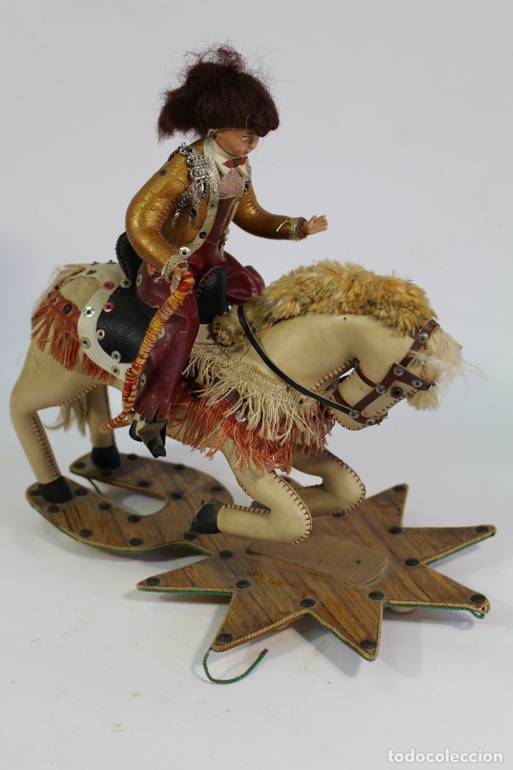 Mu&ntilde;ecas espa&ntilde;olas modernas: mu&ntilde;eca ginete caballo de skay - Foto 7
