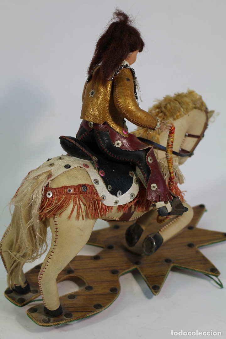 Mu&ntilde;ecas espa&ntilde;olas modernas: mu&ntilde;eca ginete caballo de skay - Foto 10
