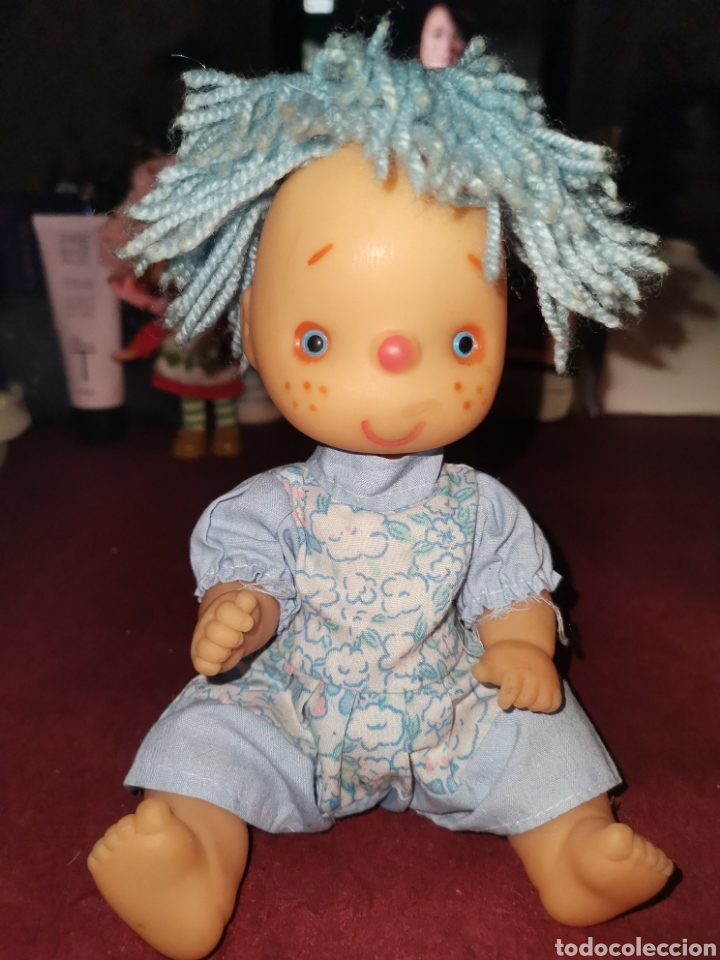 Bambole Spagnole Moderne: MON&Iacute;SIMO MU&Ntilde;ECO DE GOMA Y PELO DE LANA ESTILO FARITA. A&Ntilde;OS 70.ESTA SU PAREJA EN MI CAT&Aacute;LOGO.