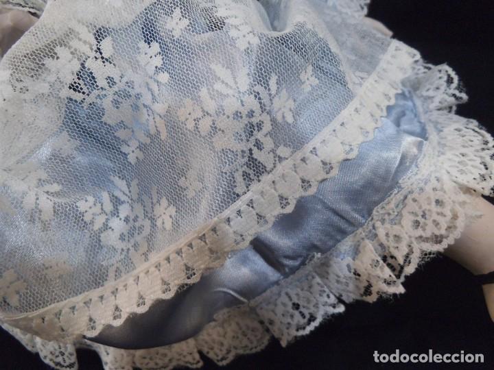 Mu&ntilde;ecas espa&ntilde;olas modernas: MU&Ntilde;ECA PORCELANA -ENCAJE- ( AZUL ) - Foto 6