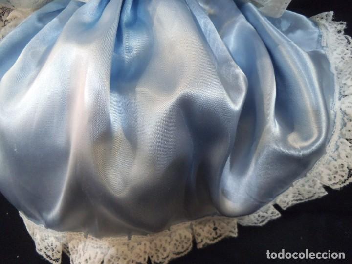 Mu&ntilde;ecas espa&ntilde;olas modernas: MU&Ntilde;ECA PORCELANA -ENCAJE- ( AZUL ) - Foto 7
