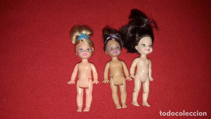 Mu&ntilde;ecas espa&ntilde;olas modernas: LOTE 3 MU&Ntilde;ECAS MATTEL MINI 1994 - Foto 1