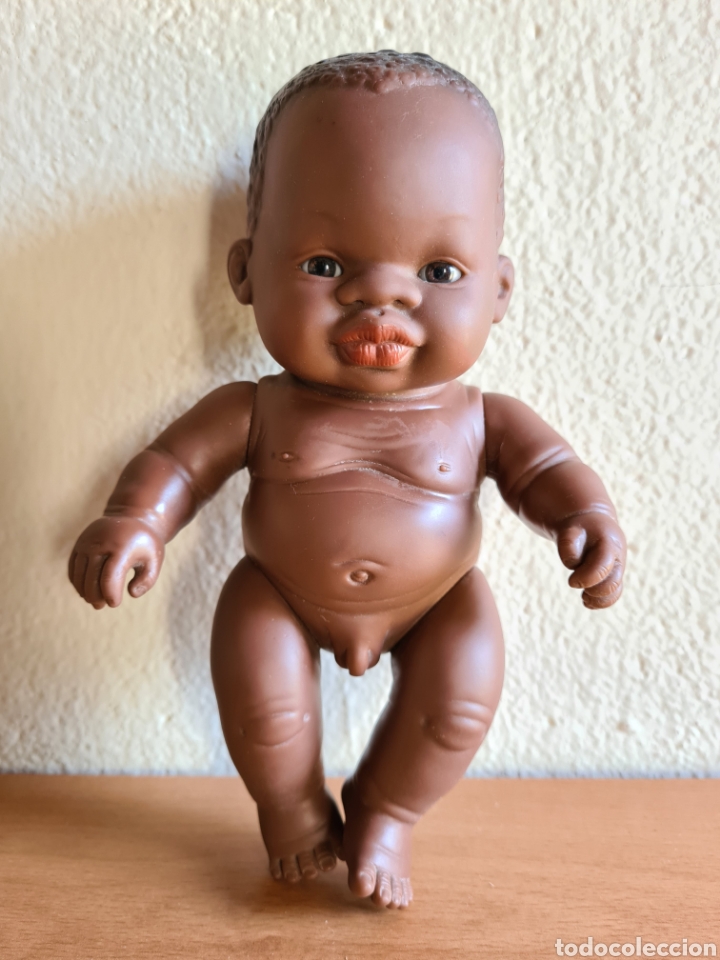 Virus ventilador dignidad muñeco bebé negro sexado miniland - juguete - Compra venta en todocoleccion