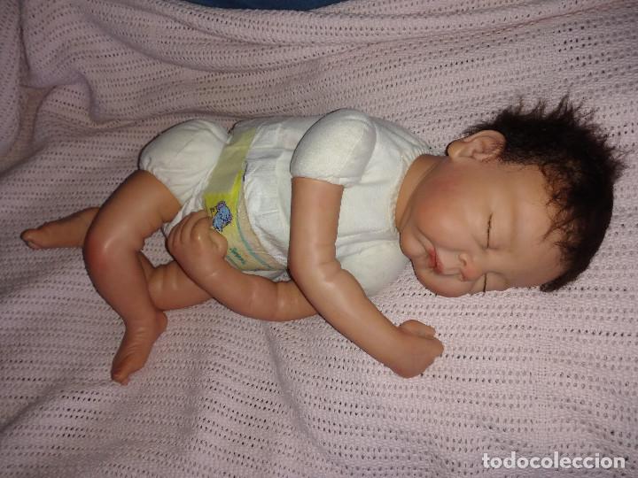 Mu&ntilde;ecas espa&ntilde;olas modernas: Mu&ntilde;eca beb&eacute; reborn dormida - Foto 6