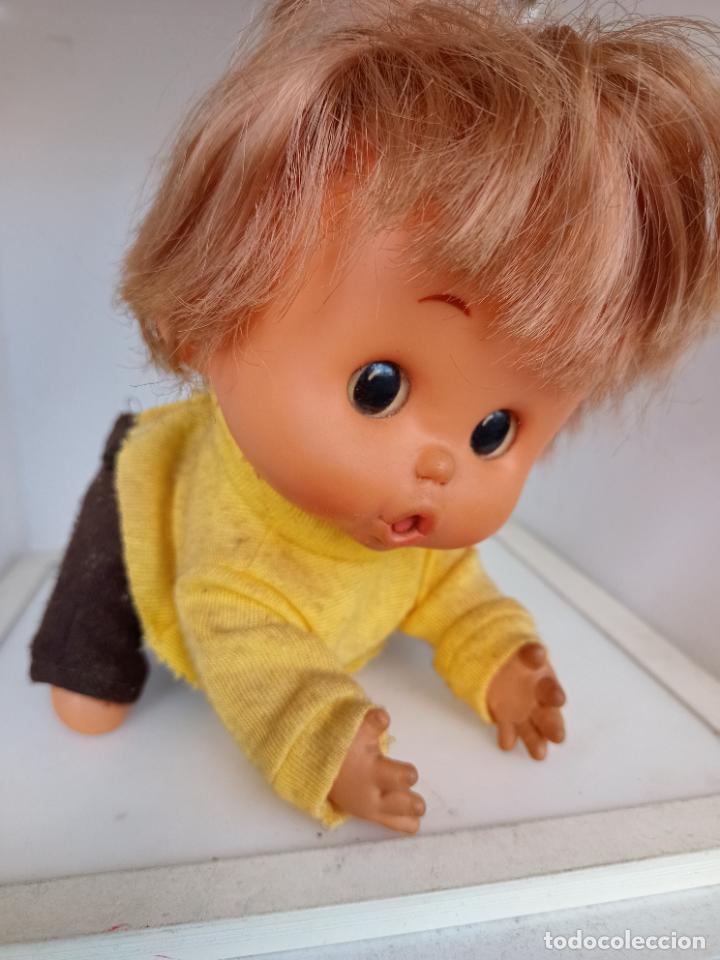 Mu&ntilde;ecas Espa&ntilde;olas Modernas: Antiguo mu&ntilde;eco de goma FANF&Aacute;N Y CLAUDINET de FARMI- beb&eacute;