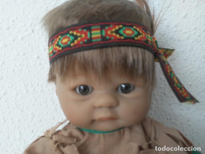Mu&ntilde;ecas espa&ntilde;olas modernas: Mu&ntilde;eco Indio Apache Cheyenne Pl&aacute;stico duro - Foto 2