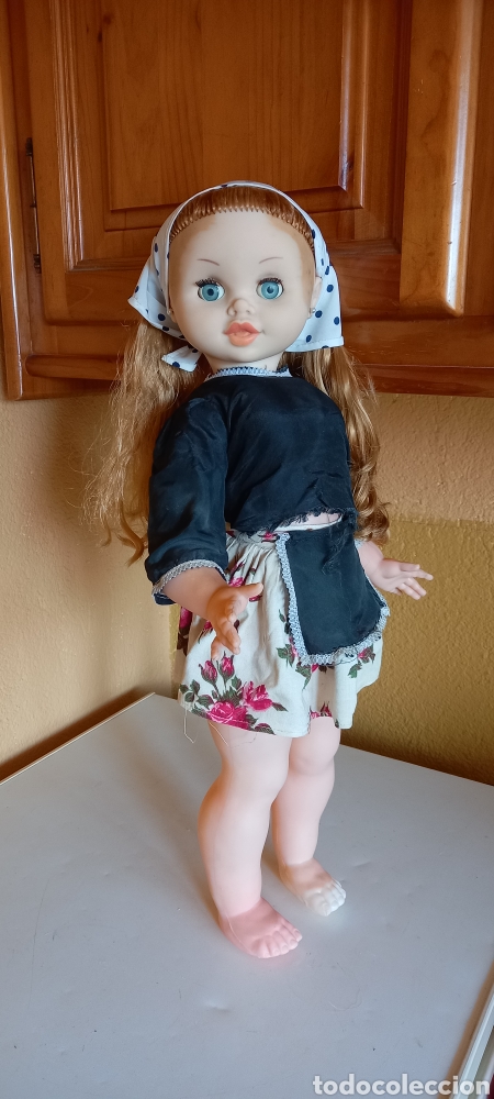 Mu&ntilde;ecas espa&ntilde;olas modernas: ANTIGUA MU&Ntilde;ECA REGIONAL 57CM - Foto 2