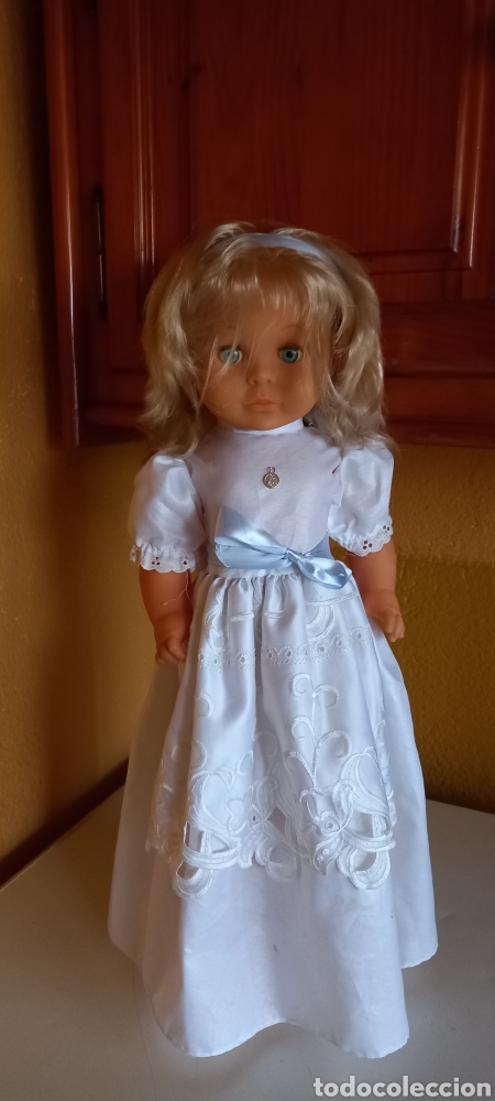 Mu&ntilde;ecas espa&ntilde;olas modernas: MU&Ntilde;ECA COMUNION MINISON MEDIDAS 57CM APROX. - Foto 4