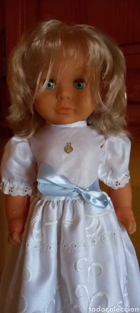 Mu&ntilde;ecas espa&ntilde;olas modernas: MU&Ntilde;ECA COMUNION MINISON MEDIDAS 57CM APROX. - Foto 5