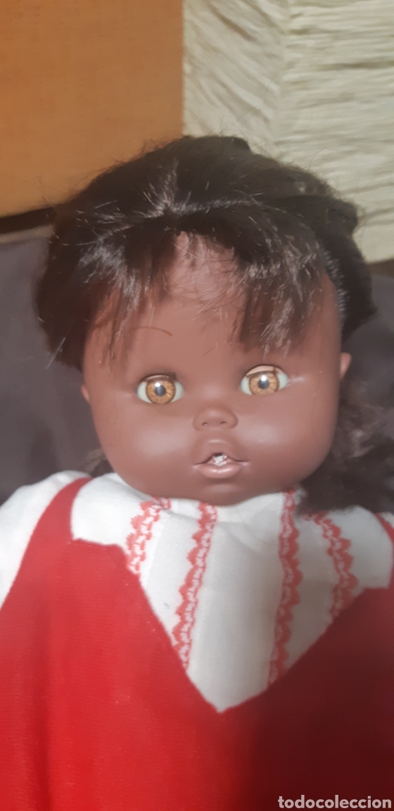 Mu&ntilde;ecas espa&ntilde;olas modernas: Mu&ntilde;eca negra bebe - Foto 1