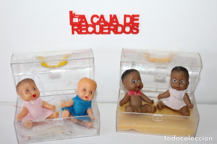 Poup&eacute;es Espagnoles Modernes: PAREJA DE MU&Ntilde;ECOS MELLIZOS CHUPI EN SU CAJA DE ORIGEN - A&Ntilde;OS 70