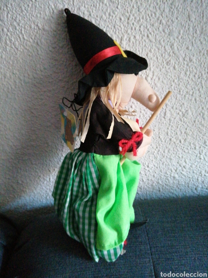 Mu&ntilde;ecas espa&ntilde;olas modernas: mu&ntilde;eca bruja trapo tela VIDAL - Foto 5