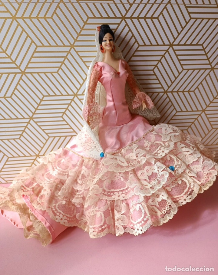 Mu&ntilde;ecas espa&ntilde;olas modernas: mu&ntilde;eca Sevillana 43cm - Foto 2
