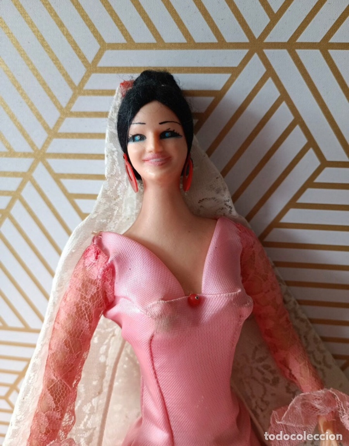 Mu&ntilde;ecas espa&ntilde;olas modernas: mu&ntilde;eca Sevillana 43cm - Foto 4