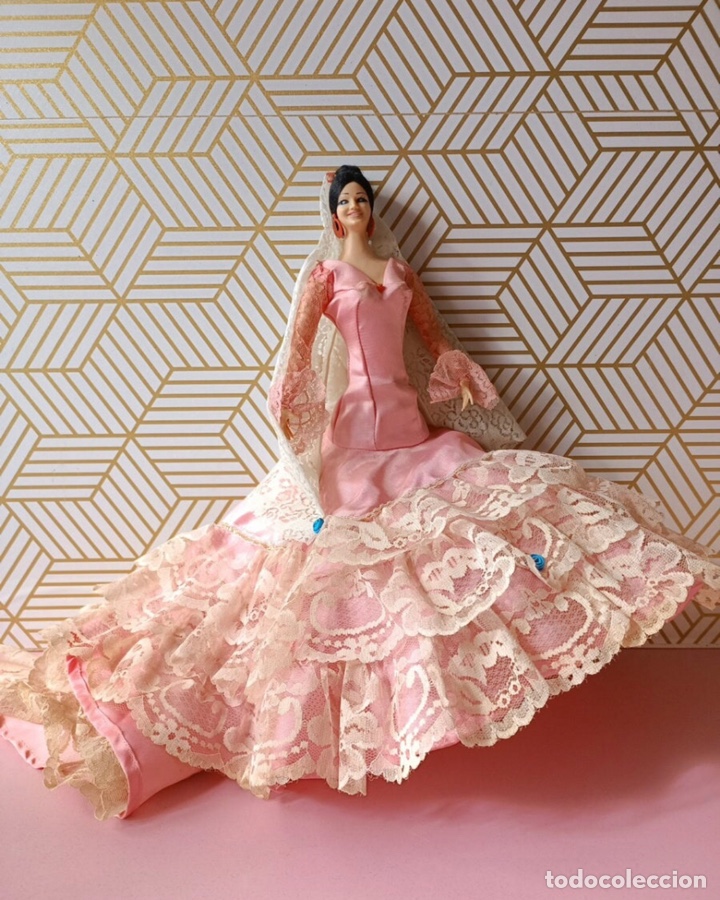Mu&ntilde;ecas espa&ntilde;olas modernas: mu&ntilde;eca Sevillana 43cm - Foto 1