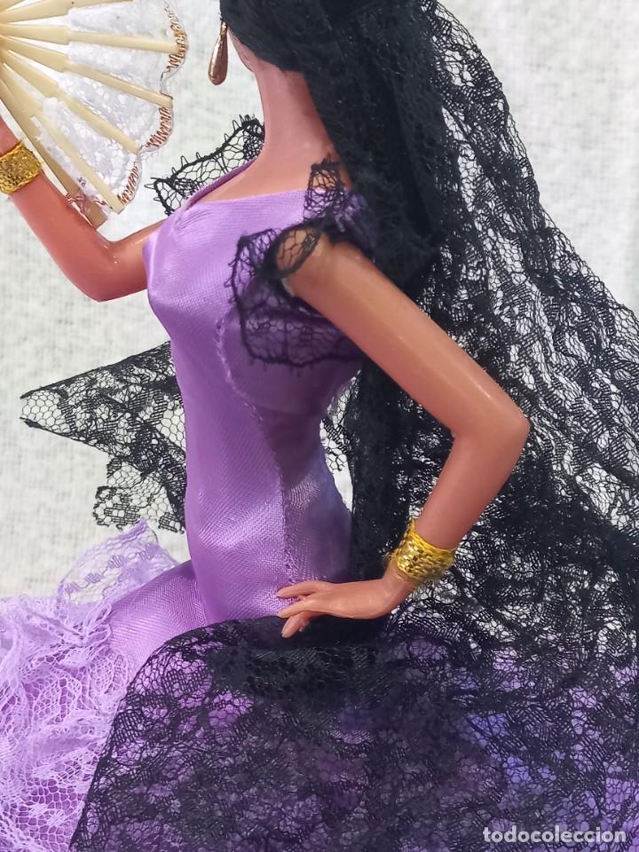 Mu&ntilde;ecas espa&ntilde;olas modernas: MU&Ntilde;ECA &uml;MAR&Iacute;N&uml; (MORADA-COLA) 32cm - Foto 6