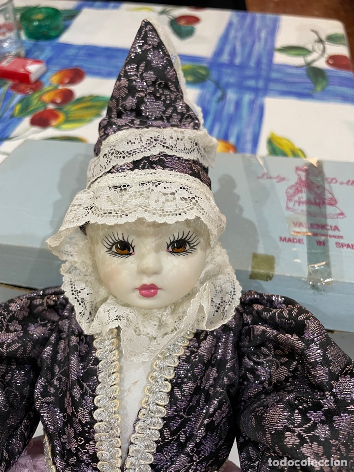 Mu&ntilde;ecas espa&ntilde;olas modernas: Arlequin lady doll - Foto 2