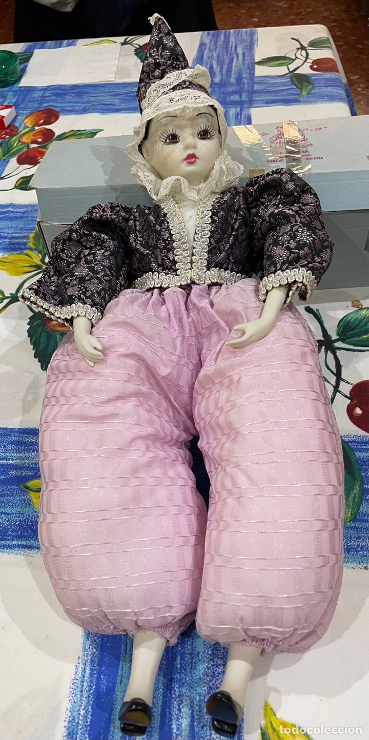 Mu&ntilde;ecas espa&ntilde;olas modernas: Arlequin lady doll - Foto 1