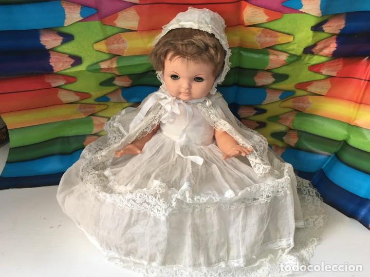 Mu&ntilde;ecas espa&ntilde;olas modernas: ANTIGUA MU&Ntilde;ECA CON VESTIDO BLANCO - Foto 2