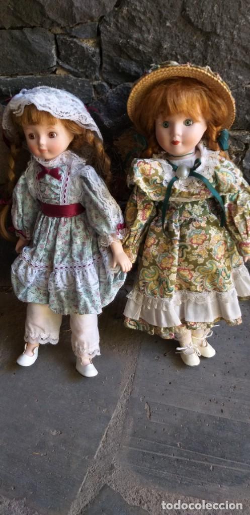 Mu&ntilde;ecas espa&ntilde;olas modernas: LOTE DE 2 MU&Ntilde;ECAS DE PORCELANA - Foto 1