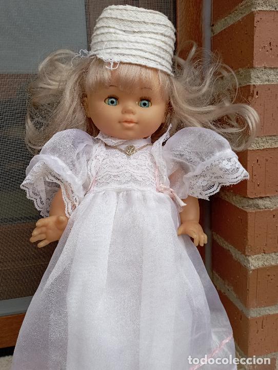 Mu&ntilde;ecas espa&ntilde;olas modernas: ANTIGUA MU&Ntilde;ECA COMUNION RUBIA. - Foto 2