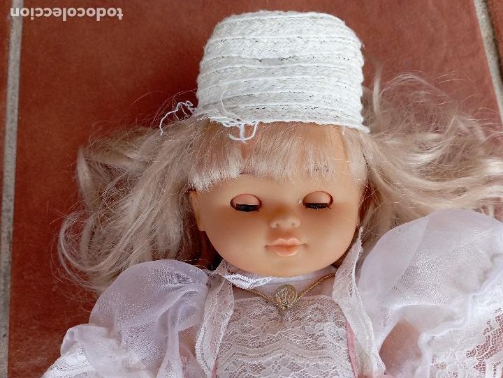Mu&ntilde;ecas espa&ntilde;olas modernas: ANTIGUA MU&Ntilde;ECA COMUNION RUBIA. - Foto 11