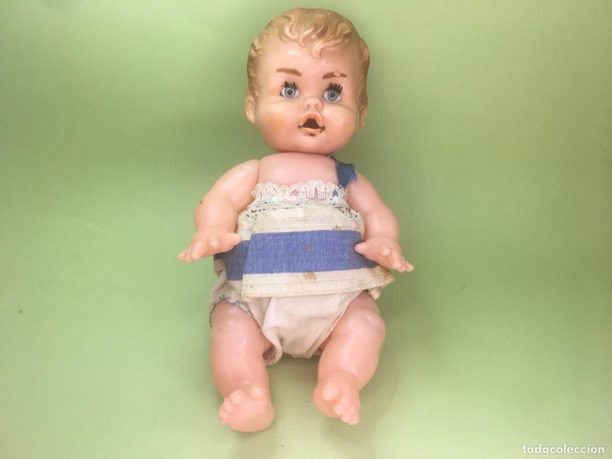 Mu&ntilde;ecas espa&ntilde;olas modernas: MU&Ntilde;ECA CABEZA BASCULANTE DE CELULOIDE Y CUERPO DE PLASTICO - Foto 1