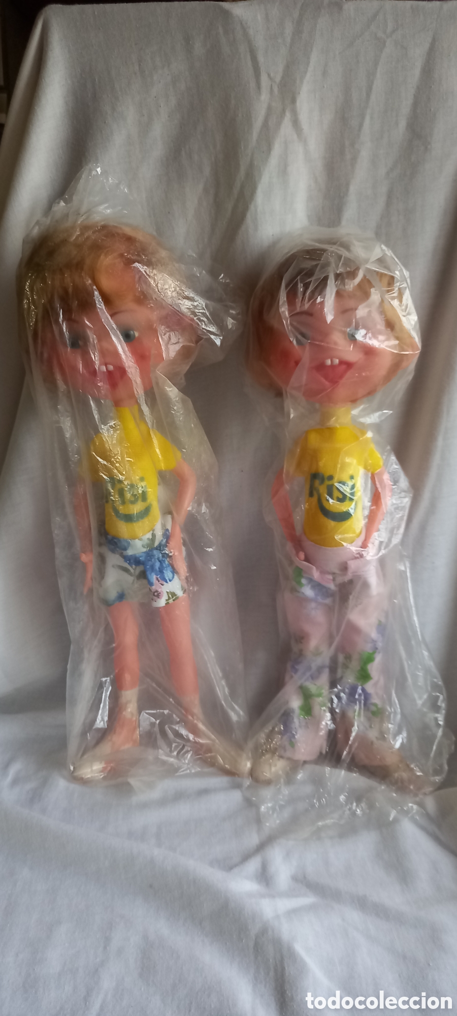 Mu&ntilde;ecas espa&ntilde;olas modernas: PAREJA DE MU&Ntilde;ECOS RISI EN SU BOLSA, ANTIGUOS - Foto 20