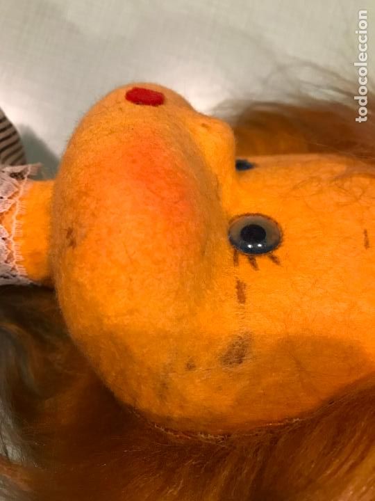 Mu&ntilde;ecas espa&ntilde;olas modernas: Mu&ntilde;eca de fieltro mide 47 cms bien conservada - Foto 8