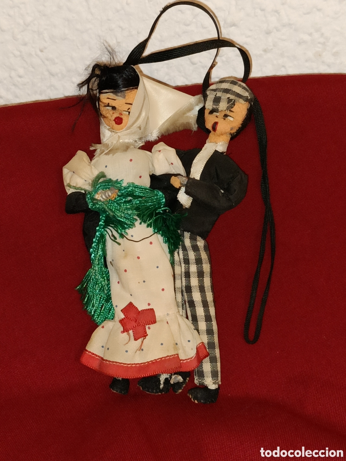 Mu&ntilde;ecas espa&ntilde;olas modernas: Pareja de chulapones madrile&ntilde;os. 15 cms - Foto 1