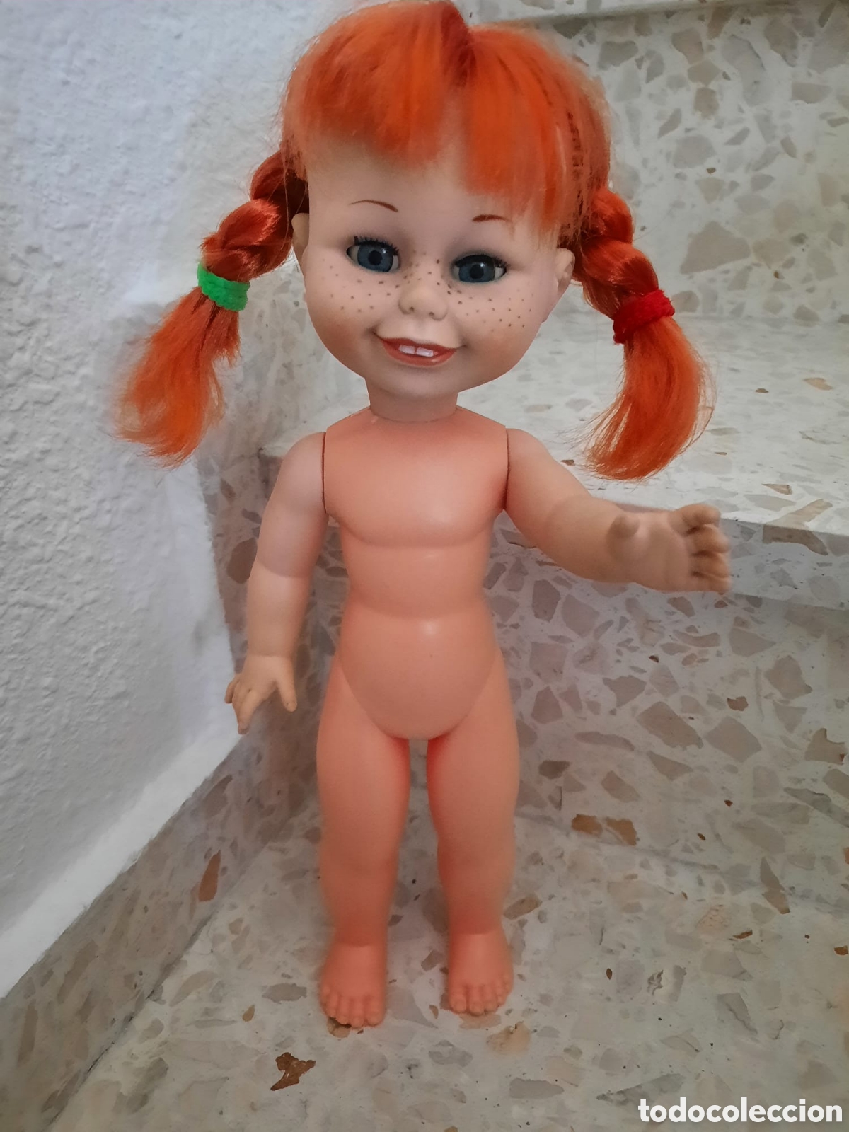 Mu&ntilde;ecas espa&ntilde;olas modernas: MU&Ntilde;ECA, ANTIGUA CON DIFRAZ DE PIPI - Foto 5