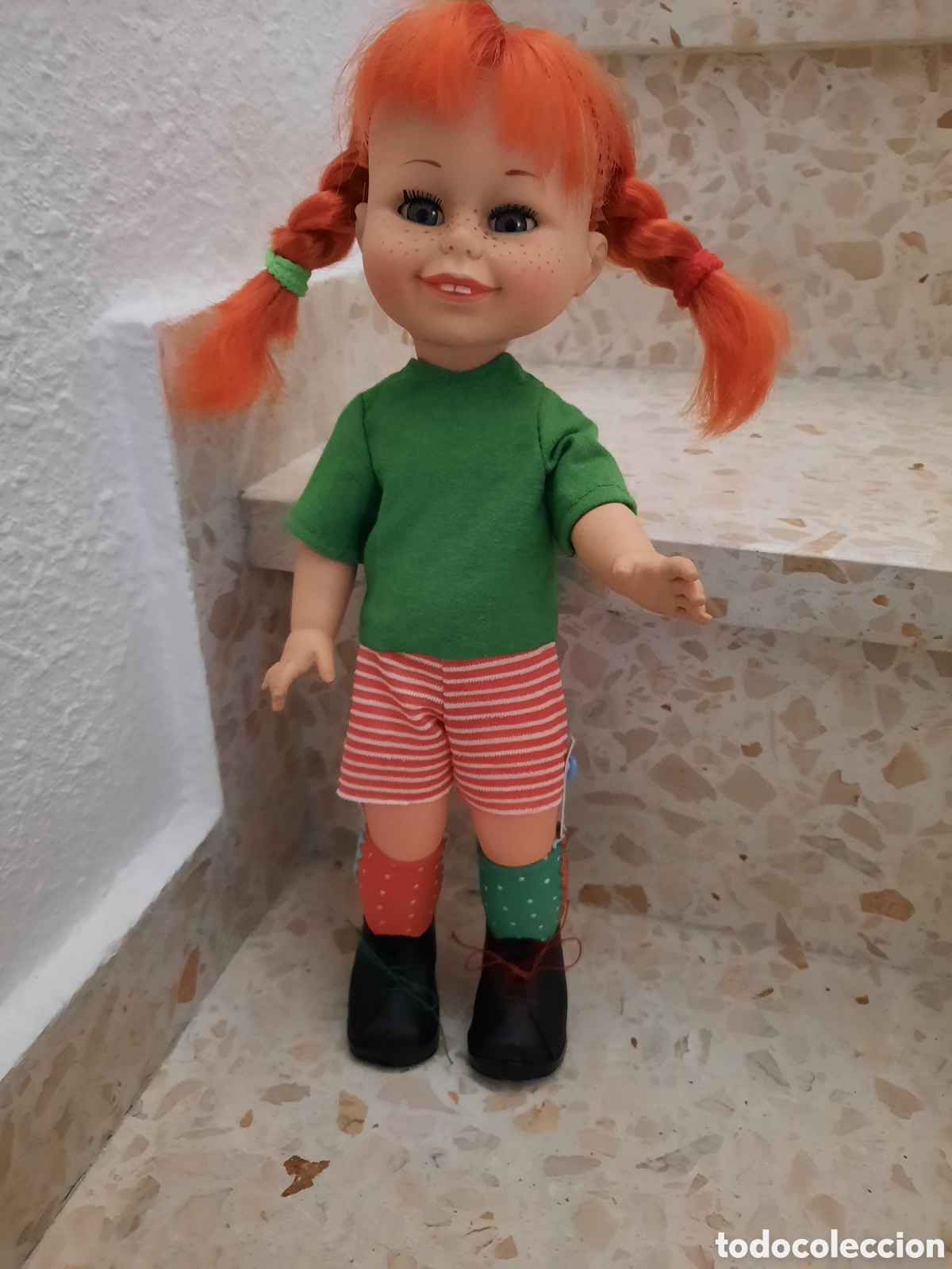 Mu&ntilde;ecas espa&ntilde;olas modernas: MU&Ntilde;ECA, ANTIGUA CON DIFRAZ DE PIPI - Foto 8