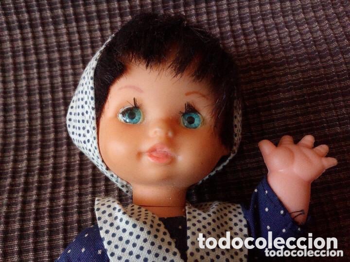Mu&ntilde;ecas espa&ntilde;olas modernas: Mu&ntilde;eca Vasca a&ntilde;os 70 largo 24 cm - Foto 4