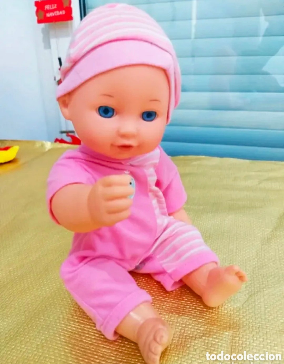 Mu&ntilde;ecas espa&ntilde;olas modernas: Mu&ntilde;eca beb&eacute;, ojos azules - Foto 1