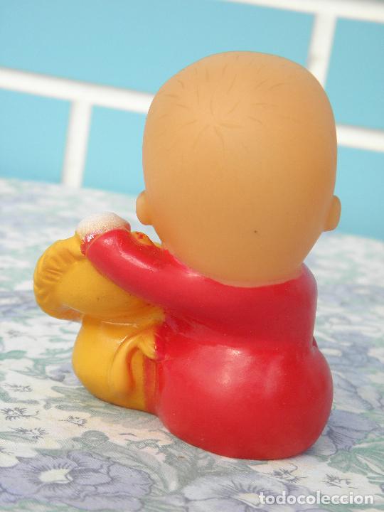 Mu&ntilde;ecas espa&ntilde;olas modernas: Antigua mu&ntilde;eca beb&eacute; de goma con leoncito - Foto 2