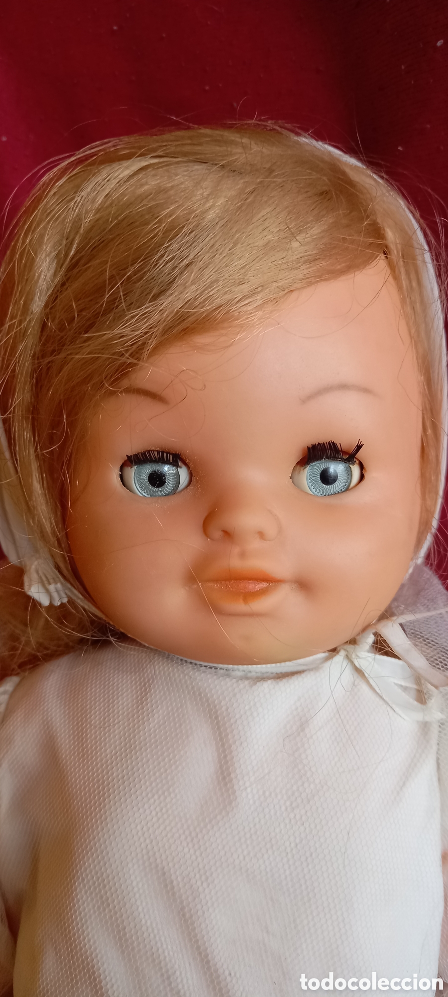 Mu&ntilde;ecas espa&ntilde;olas modernas: ANTIGUA MU&Ntilde;ECA CELESTE ANDADORA DE bb O BB DE COMUNION - Foto 4