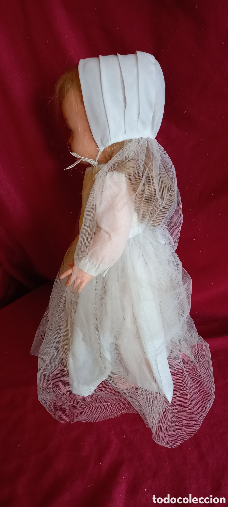 Mu&ntilde;ecas espa&ntilde;olas modernas: ANTIGUA MU&Ntilde;ECA CELESTE ANDADORA DE bb O BB DE COMUNION - Foto 5