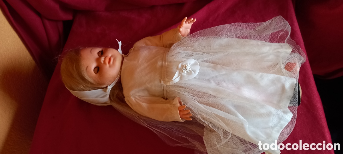 Mu&ntilde;ecas espa&ntilde;olas modernas: ANTIGUA MU&Ntilde;ECA CELESTE ANDADORA DE bb O BB DE COMUNION - Foto 16